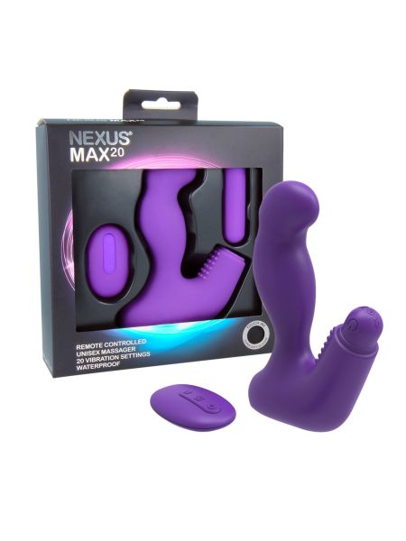 Nexus - Max 20 Remote Control Unisex Massager Purple - 5