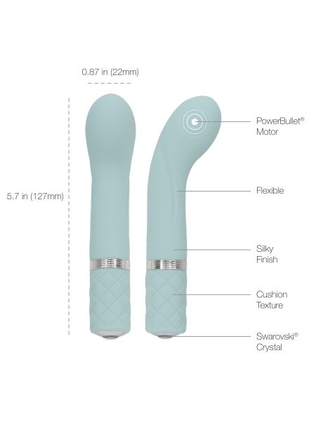 Pillow Talk - Racy Mini Massager Teal - 5