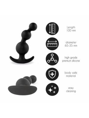 FeelzToys - Plugz Butt Plug Black Nr. 4 - image 2