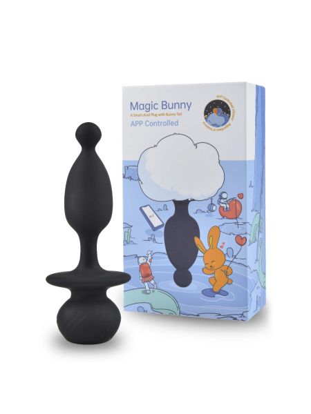 Magic Motion - Bunny App Controlled Vibrating Bunny Tail Anal Plug - 6