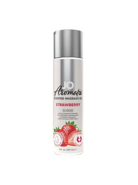 System JO - Aromatix Scented Massage Oil Strawberry 120 ml
