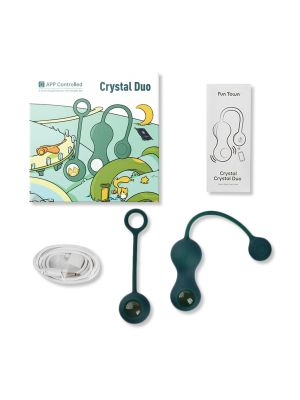 Magic Motion - Crystal Duo Smart Kegel Vibrator with Weight Set - image 2