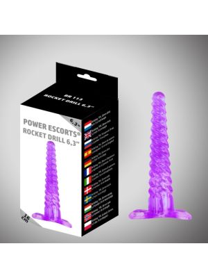 Rocket drill 6,3 inch purple big anal plug 6,3 inch / 16 cm - image 2