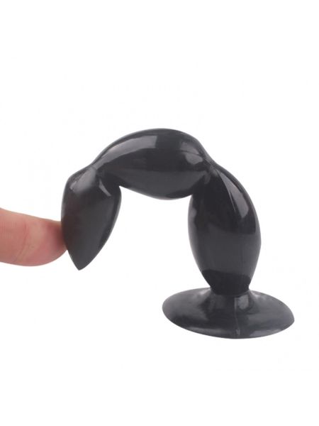 Rocket drill 5,2 inch black big anal plug 5,2 inch / 13 cm - 3