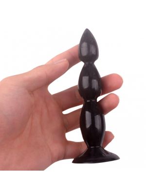 Rocket drill 5,2 inch black big anal plug 5,2 inch / 13 cm - image 2