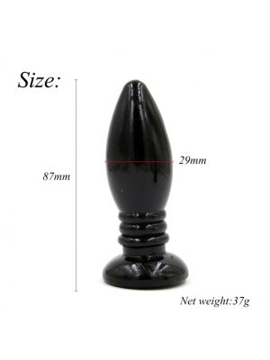 Rocket drill 3,4 inch black  anal plug 3,4 inch / 8,7 cm - image 2