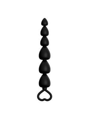 Plug-Power Escorts - Anal Beads Runner - Silicone-Black - image 2
