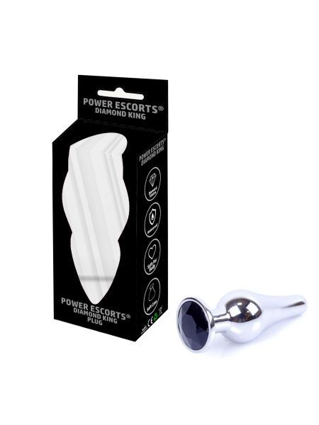 Plug - butt plug small black stone
