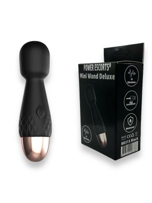 Power Escorts - Mini Wand De Luxe - Black - 11,6 Cm / 4.5 Inch Silicone Wand Massager - image 2