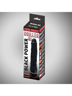 Driller 03 black 21,5 cm realistic vibrating - image 2