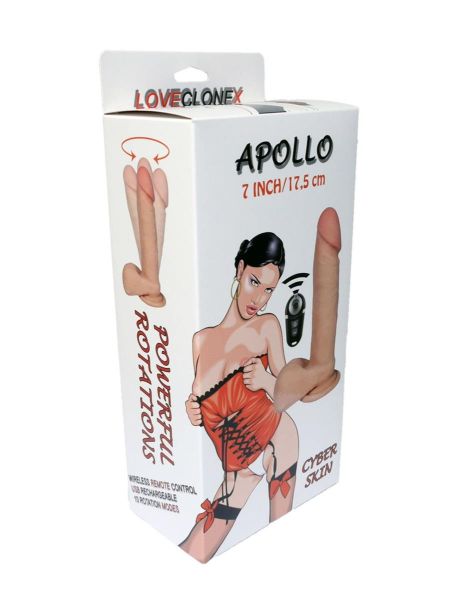 Wibrator-APOLLO-LOVECLONEX 7""""""""-rotation USB - 7