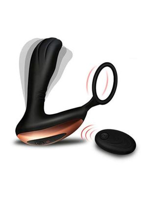 Stymulator-Prostate Massager with Ring USB 10 Function / Remote Control