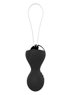 Kulki-Vibrating Silicone Kegel Balls USB 10 Function / Remote control -Black - image 2
