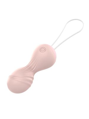 Kulki-Vibrating Silicone Kegel Balls USB 10 Function / Remote control -Flesh - image 2