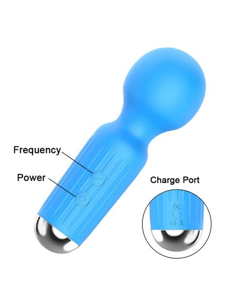 Stymulator-Rechargeable Mini Masager USB 20 Functions - Pink - 7