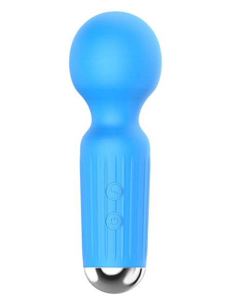 Stymulator-Rechargeable Mini Masager USB 20 Functions - Blue