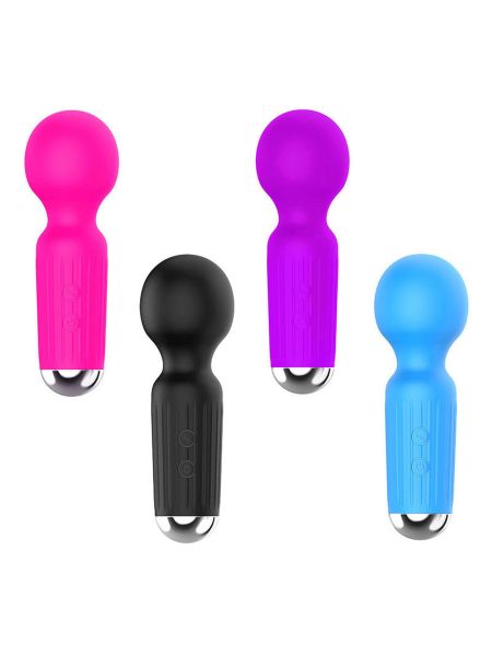 Stymulator-Rechargeable Mini Masager USB 20 Functions - Blue - 6