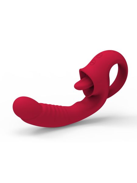 Wibrator - Rechargeable Licking Vibrator USB 10 Functions - 2