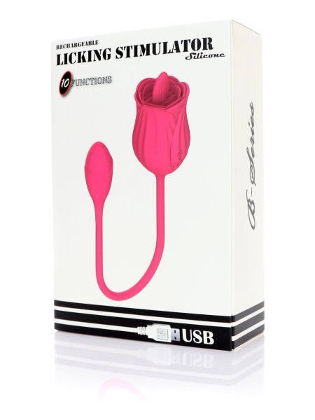 Stymulator - Licking massager with vibrating Egg USB 10 Functions - 7