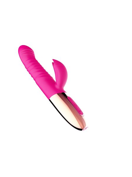 Wibrator - Rechargeable Thrusting Vibrator USB 10 Functions - Heating - 8