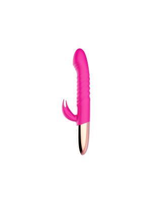 Wibrator - Rechargeable Thrusting Vibrator USB 10 Functions - Heating