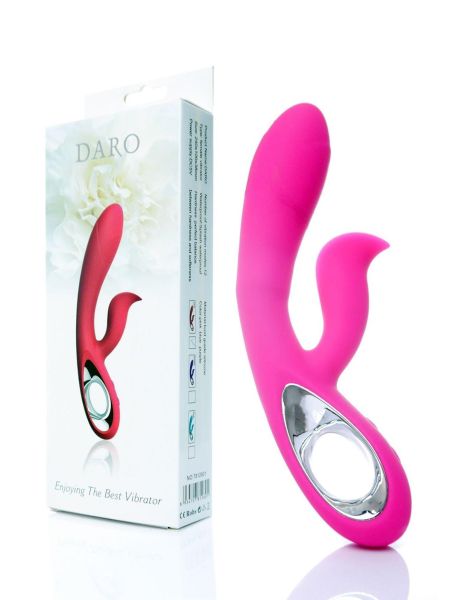 Wibrator-Daro,12 funkcji, USB Różowy