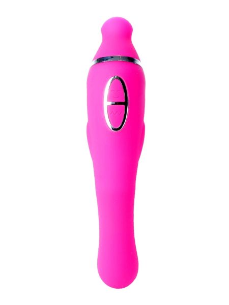 Vibrator-HELEN Pink - 12 vibration functions / 8 stimulation functions USB