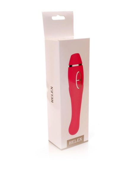 Vibrator-HELEN Pink - 12 vibration functions / 8 stimulation functions USB - 8