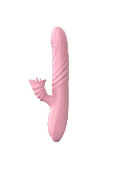 Wibrator-Angelia, USB 3 functions of thrusting / 20 vibrations Flesh - 2