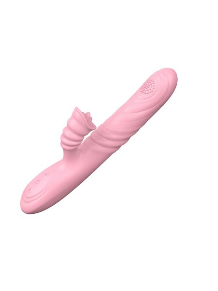 Wibrator-Angelia, USB 3 functions of thrusting / 20 vibrations Flesh - 4