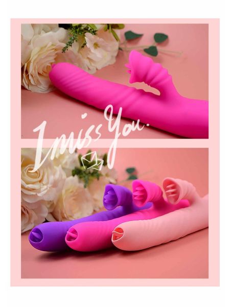 Wibrator-Angelia USB 3 functions of thrusting / 20 vibrations Pink - 3