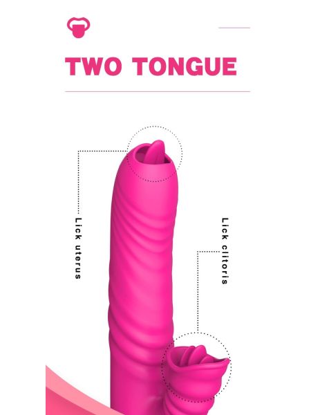 Wibrator-Angelia USB 3 functions of thrusting / 20 vibrations Pink - 10