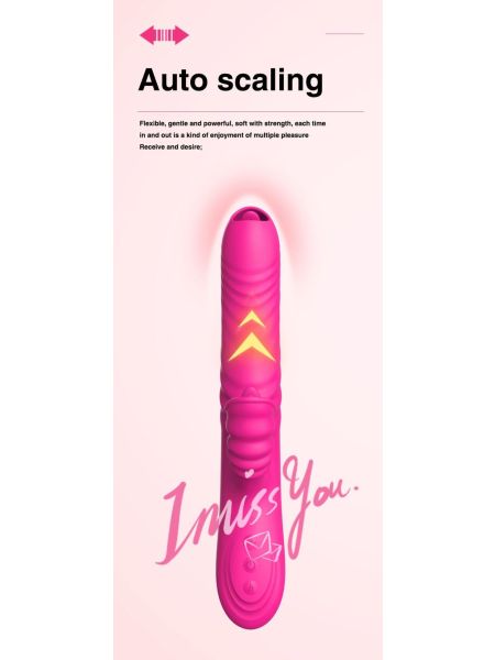 Wibrator-Angelia USB 3 functions of thrusting / 20 vibrations Pink - 13