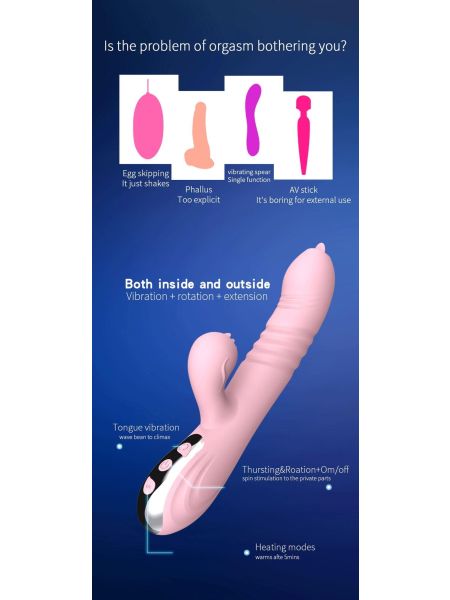 Wibrator-Fairy USB 3 functions of thrusting / 20 vibrations - 12