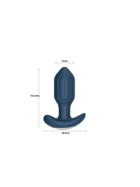 Victoria - Vibrating Anal Plug,  remote control - 4