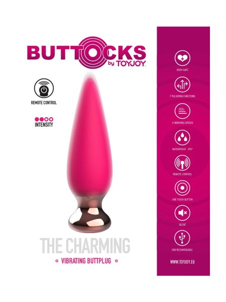The Charming Buttplug Fuchsia - 5