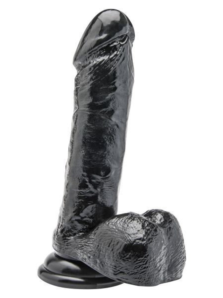 Dildo 7 inch with Balls Black