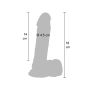 Dildo 7 inch with Balls Black - 4