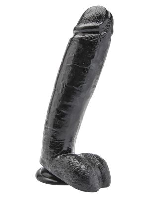 Dildo 10 inch with Balls Black