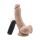 Dildo 8in. with Balls Vibrator Light skin tone