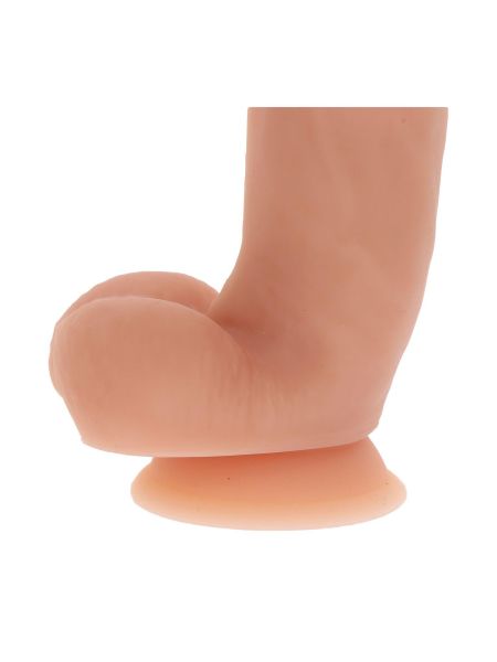 Silicone Dildo 7 inch w Balls Light skin tone - 4