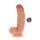 Silicone Dildo 7 inch w Balls Light skin tone