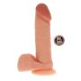 Silicone Dildo 8 Inch w Balls Light skin tone - 2