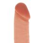 Silicone Dildo 8 Inch w Balls Light skin tone - 4