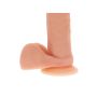 Silicone Dildo 8 Inch w Balls Light skin tone - 5