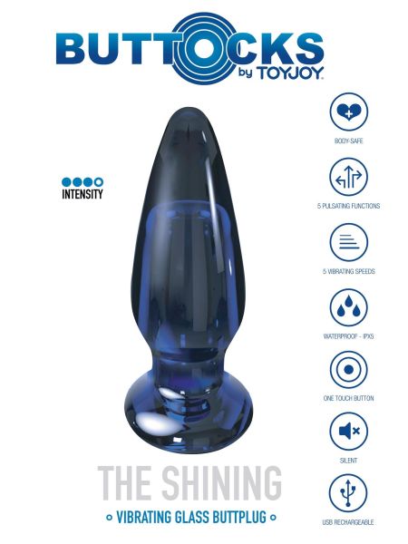 The Shining Glass Buttplug Blue - 8