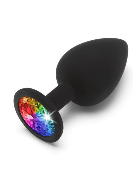 Rainbow Booty Jewel Large Black