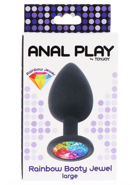 Rainbow Booty Jewel Large Black - 2