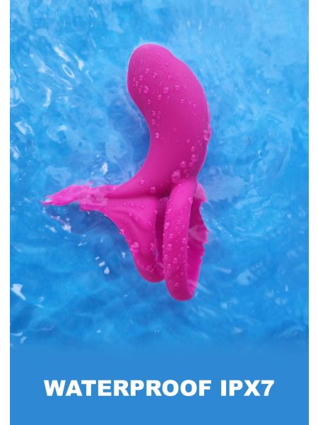 Couples Stimulator Ring Fuchsia - 10