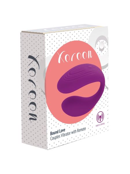 Bound Love Couples Vibrator Purple - 2